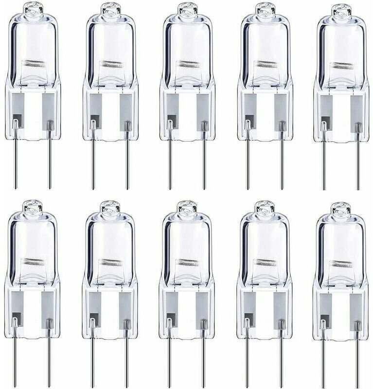 Jalleria - G4-Halogenlampen, 12 v, 10 w, warmweiß, 10 Stück,