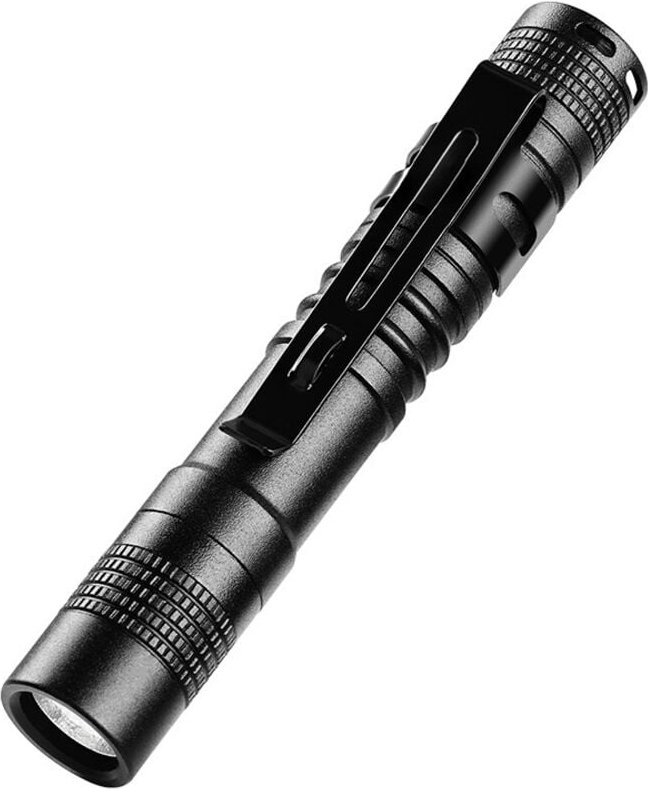 Mini-LED-Taschenlampe, 9 cm Aluminium-LED-Taschenlampe mit Clip, 200 Lumen Stiftlicht, tragbare wasserdichte Taschenlamp...