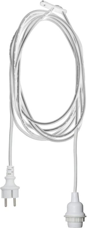 Lampenfassung ,Ute mit E27-Fassung, weiß, 2,5m, outdoor