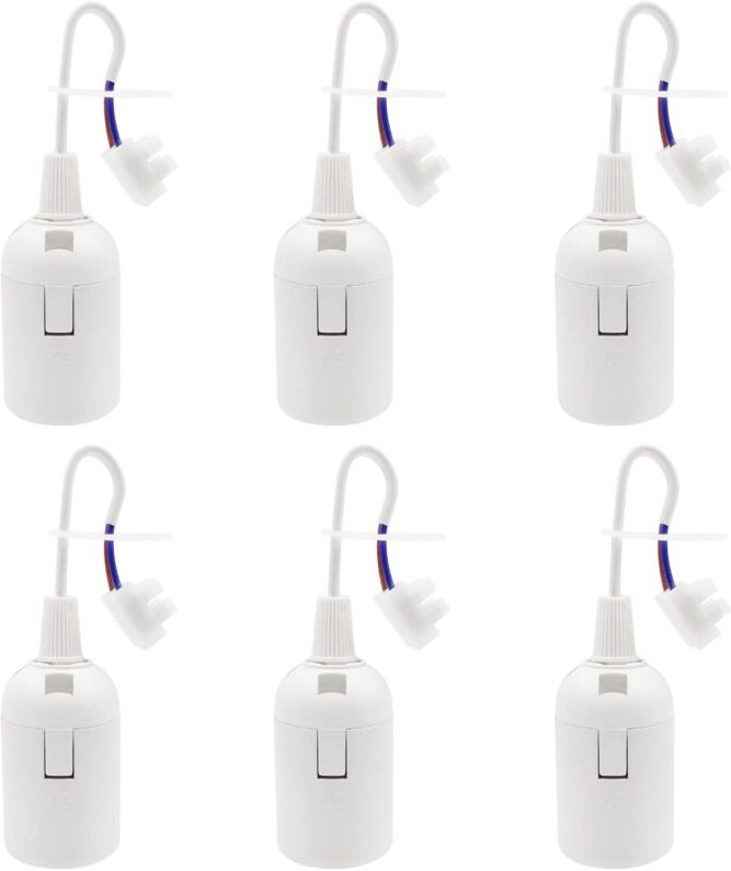 Stück E27-Fassung, Lampenfassung, 4 a, 250 v, Baustellenfassung für Glühlampen und led- oder Industrielampen (max. 60 W/...