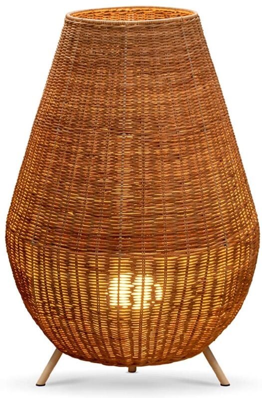 SAONA 70 cm hoch. Dekorative kabellose Lampe für den Innen- und Außenbereich. LED-Licht über USB aufladbar. Hergestellt ...