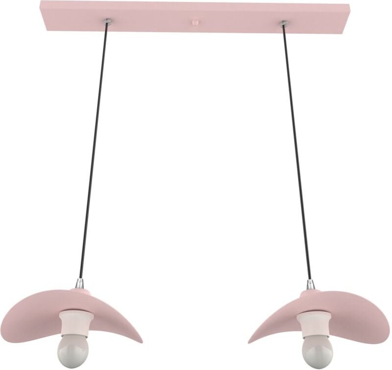 Piuma Sospensione Binario 2 Luci Monocolore Opaco