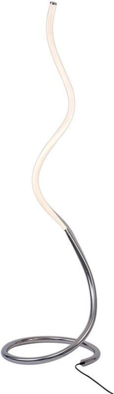 Inspired Mantra - Nur - LED Stehleuchte 20W, 3000K, 1500lm, dimmbar, poliertes Chrom, mattiertes Acryl