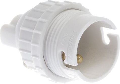 Buchse B22 Ring - Weiß doppelt