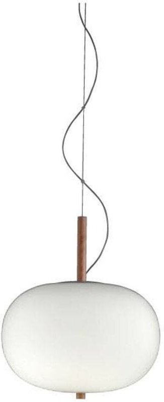 Grok Ilargi - LED Globe Deckenanhänger Matt Weiß Licht Asche Phase Cut Dimmen 32cm 1315lm 2700K