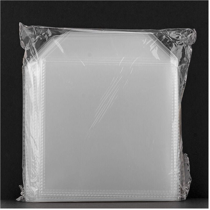 Trade Shop Traesio - Trade Shop - konfekt von 100 buste transparenten in plastics für cd dvd custodie da 100 micron -