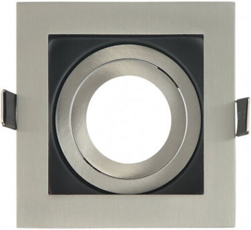 FAB 14368CU72 Einbau Orient.batu 1xgu10 Square Niq / schwarz 3,5x10x10 Cm Cut 9x9 Cm w / Lampenfassung