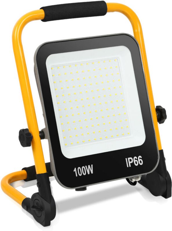 Led Baustrahler 100W Kaltweiß Arbeitsleuchte Bauscheinwerfer Austellenlampe led Fluter Floodlight - Swanew
