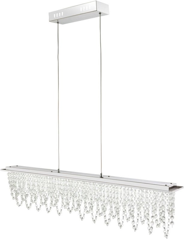 LED Hänge Leuchte Kristall Pendel Höhe verstellbar Fernbedienung Tageslicht Decken Lampe dimmbar Globo 68405-24H