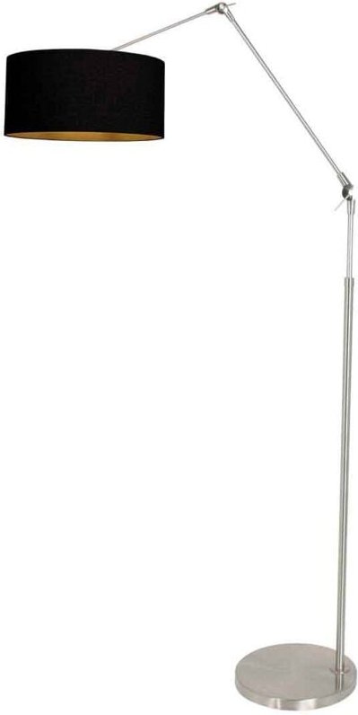 Steinhauer - stehlampe - Prestige Chic - stahl - leinen metall -