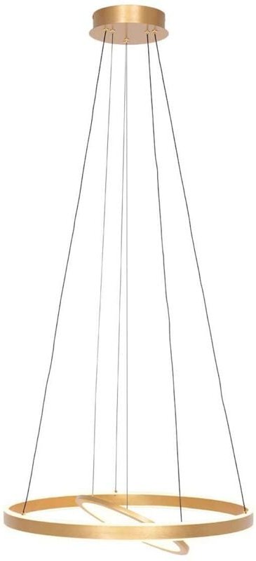 Pendellampe Hängelampe Deckenleuchte led Wohnzimmerlampe Metall Gold h 150 cm