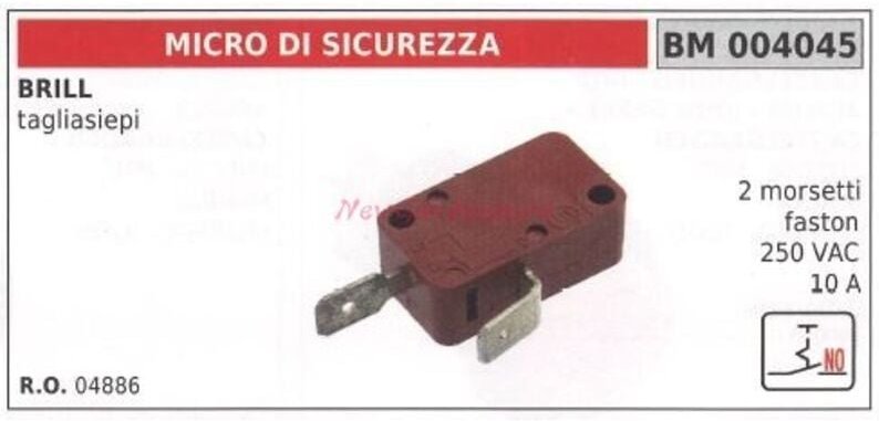 Mikro-Sicherheitsschalter BRILL Heckenschere 2 Fastonklemmen 004045