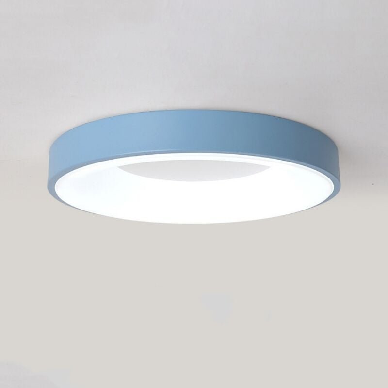 Wottes - led Deckenleuchte Rund Deckenlampe Metall Acryl Pendelleuchte Blau 18W Ø30CM für Küche Wohnzimmer Flur - Kaltwe...