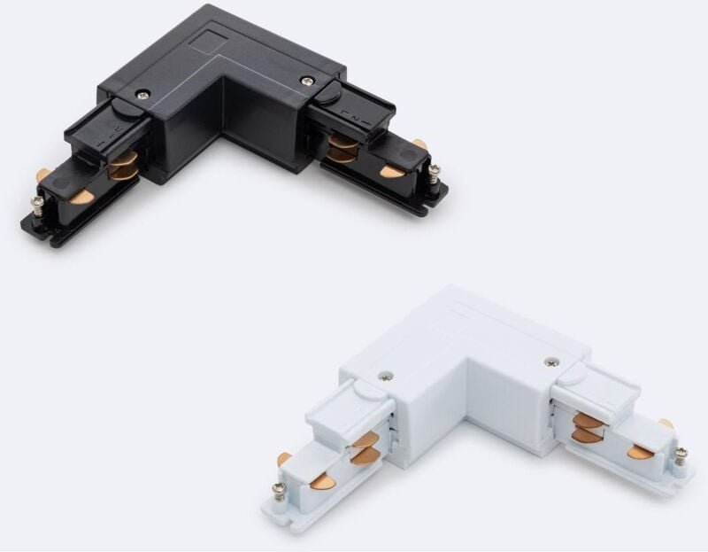 Efectoled - Verbindungsstück Left Side Typ l für 3-Phasenstromschiene dali Schwarz
