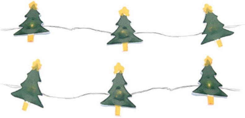 EDM - Batteriebetriebene Girlande mit 20 LEDs für Weihnachtsdekoration 1,3m