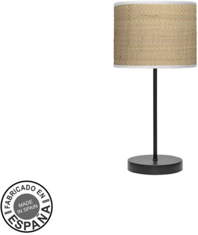 Fashion Tischlampe 1xe14 schwarz/hellbraun 42x17x17cm