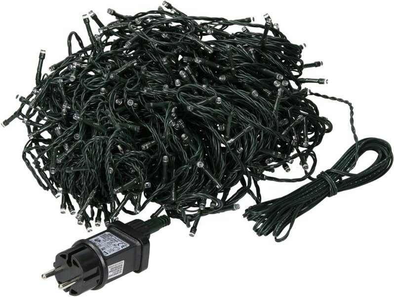 Ecd Germany led Lichterkette 18m mit 240 LEDs Warmweiß, Strombetrieben, IP44 Wasserdicht, Beleuchtung für Innen & Außen,...