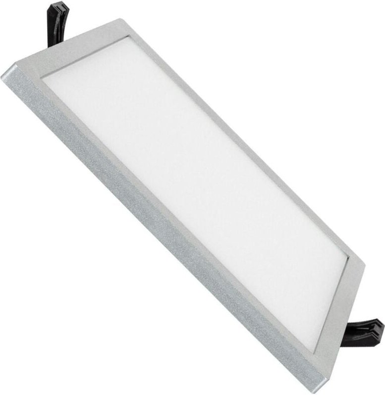 Thumbnail - Efectoled - led Einbaustrahler flach 16W Eckig High Lumen Ausschnitt Ø135 mm lifud Silber 4000K Neutralweiß