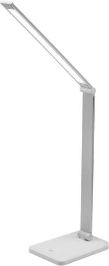 Fabrilamp - Flexo Decada Silber 7w 525lm 6000k Reg. In 3 Intensitäten Tactil faltbar schwenkbar 180º 60x11x19cm