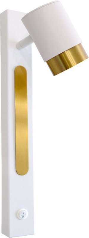 Look - eine moderne Wandleuchte im minimalistischen Stil GU10 Weiß und Gold