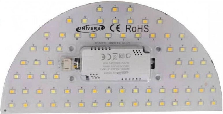 Trade Shop Traesio - Trade Shop - circolina a mezzaluna disco led calamita 12W 3 toni di colore luce 1200LM CA-3C -