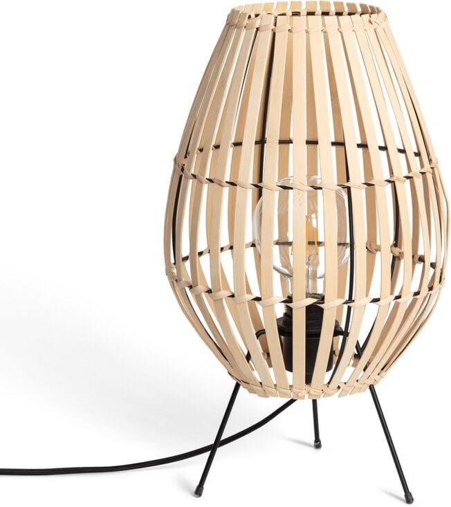 Ledkia - Tischlampe Bambus Atamach Natürlich