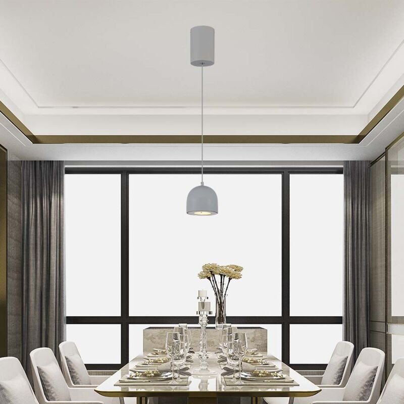 Designer-Deckenleuchten - Designer-Hängelampen - IP20 - Hellgraues Gehäuse - 8,5 Watt - 850 Lumen - 3000K