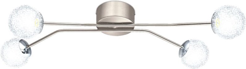 Eglo - 24 Watt led Decken Lampe Nickel-matt Alu Kugeln Leuchte 13676