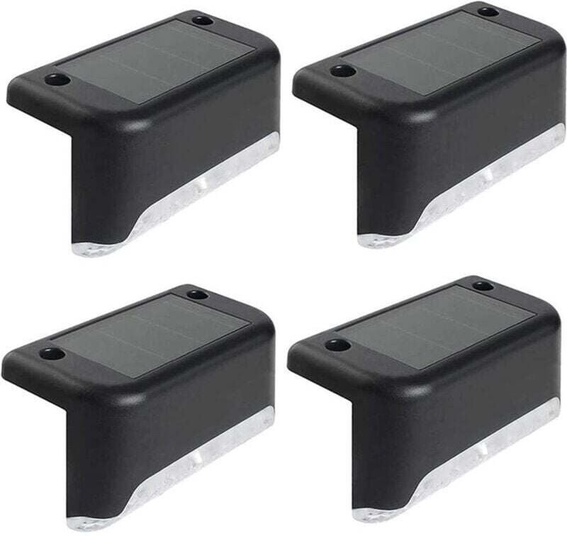 UlisemLot von 4 Solarleuchten, LED-Beleuchtung Außen Solarlampe, Außen Solarleuchten Garten Weißes Licht Wasserdicht Dek...