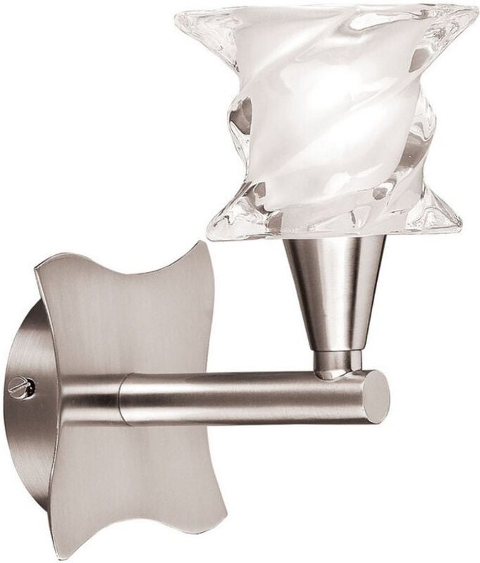 Inspired Mantra Salomon SN Salomon Wandleuchte Switched 1 Licht G9, satiniertes Nickel