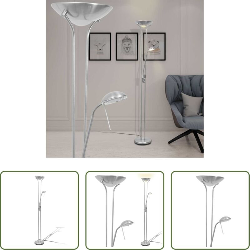 vidaXL Deckenfluter - Stehleuchte Dimmbar LED 23 W