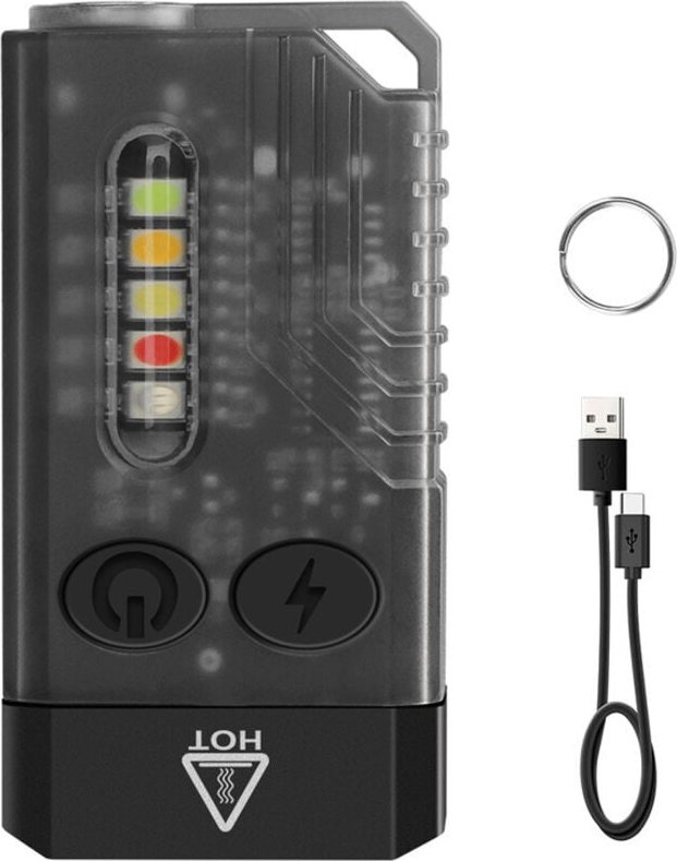 Mini-LED-Taschenlampe, leistungsstark, 1000 Lumen, mit 365 nm UV-Licht und Farblicht, 12 Modi, kleine wiederaufladbare