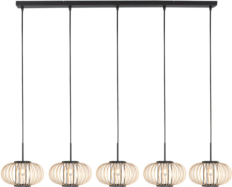 Mexlite - hängeleuchte - HaloSwap - natürlich schwarz - bambus -