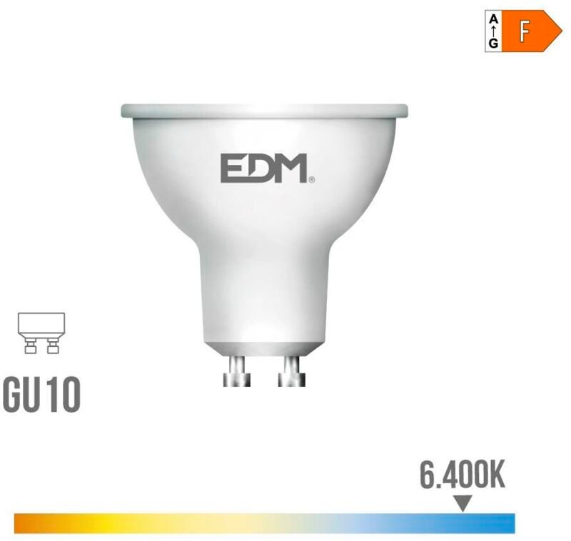 GU10 dichroitische LED-Lampe (10 W 6400 K 932 lm) IP20 Ø5 x 6,4 cm