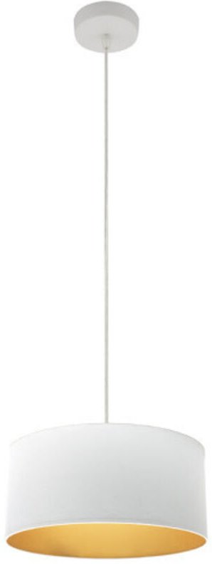 Anhänger anuska 1xe27 weiß/weiß-gold regx30x30 cm