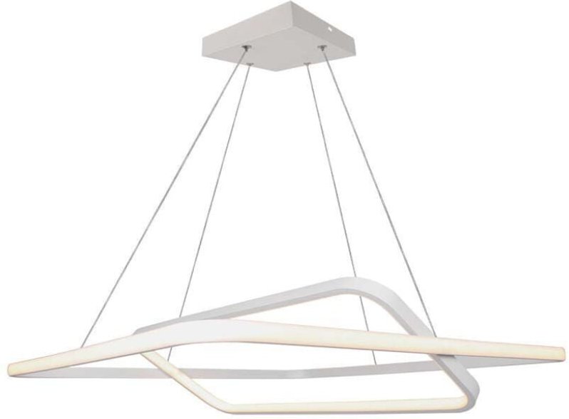 V-tac - led Pendelleuchte Hängeleuchte Deckenleuchte Metall Weiß dimmbar h 123 cm