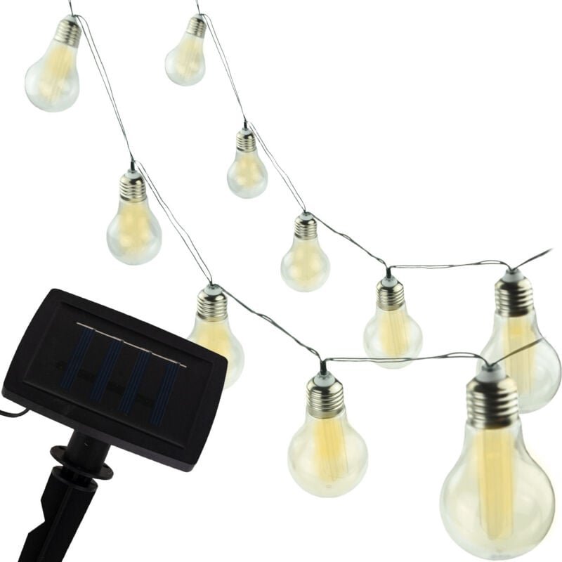TG60455 Solar-Lichterkette, Solarlampen, Lichterkette, Gartenkette für den Balkon