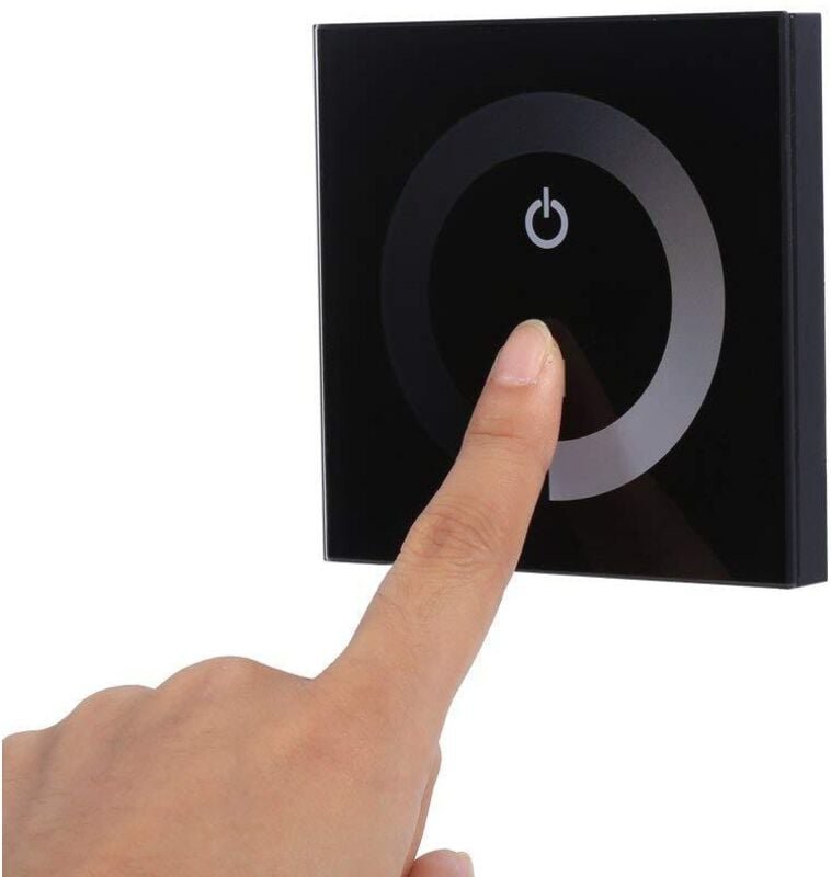 Thumbnail - Touchpanel-Dimmer-Wandschalter-Controller, einfarbiger Touchpanel-Dimmer-Wandschalter-Controller, LED-Lichtleiste, DC 12...