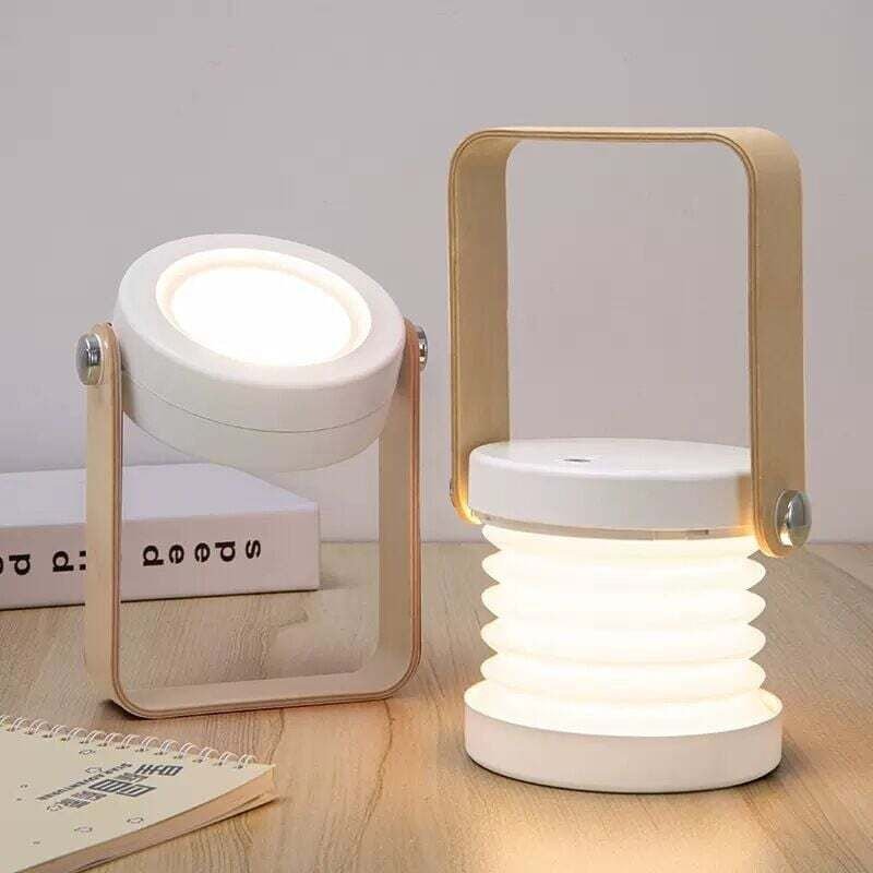 Lampe de chevet tactile à intensité variable, veilleuse de sécurité portable (blanche)