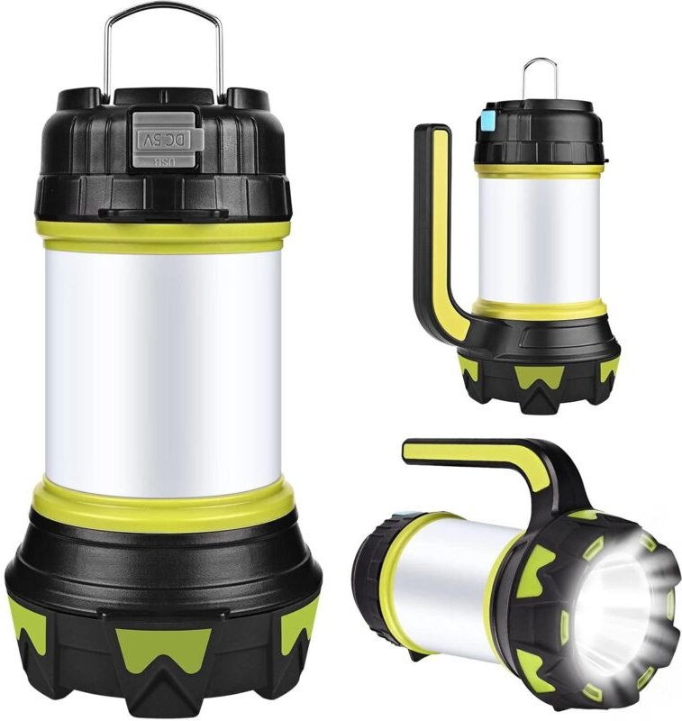 Tonchean - Campinglaterne, per usb wiederaufladbares LED-Campinglicht, dimmbare, wasserdichte IP65-Multifunktions-tragba...