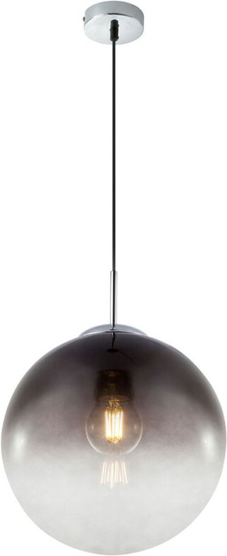 Pendelleuchte varus mit Glaskugel aus Rauchglas, ø 30cm