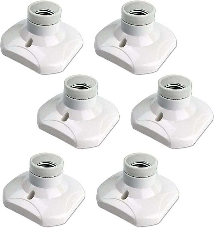 E27-Schraubdeckenfassung, E27-Garagenfassung, AC 220–240 V, LED-Lampenfassungshalter, E27-Deckenleuchtensockel, weißer K...