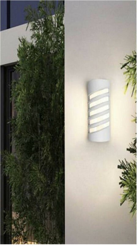 Trade Shop Traesio - Trade Shop - LED-Wandleuchte, weiß, 12 w, für den Außenbereich, 3000 k, 6500 k, 4000 k, IP65, ES56 ...