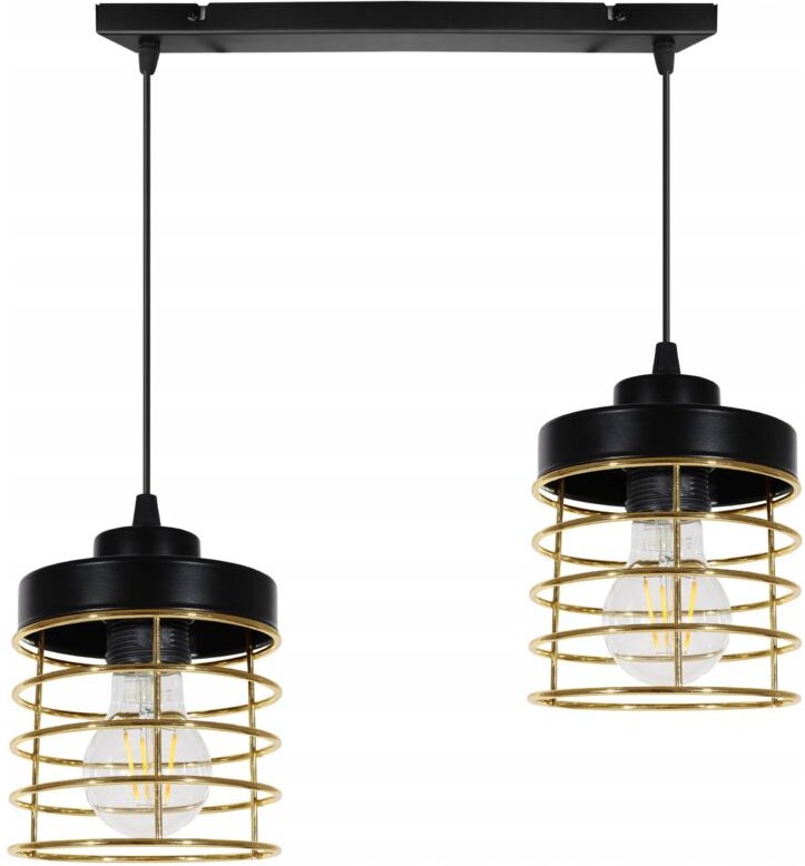 Deckenlampe Hängelampe Kronleuchter Golden Draht Led