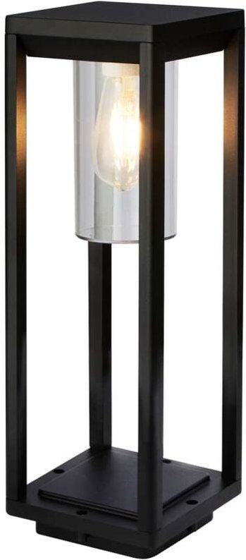 Suchscheinwerfer 1Lt Außenpfosten - 450 mm, schwarz mit klarem Diffusor