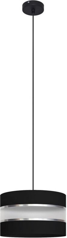 Helen Zylindrische Pendel-Deckenleuchte Schwarz, Silber 25cm - Helam