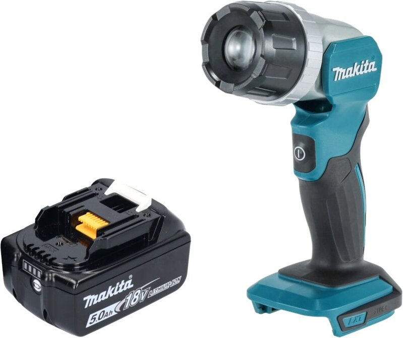 Dml 808 T1 Akku Handstrahler 14,4 / 18 v 190 lm led + 1x Akku 5,0 Ah - ohne Ladegerät - Makita