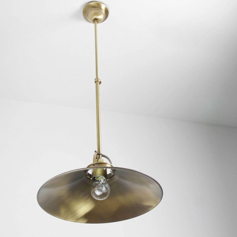 Licht-erlebnisse - Deckenlampe Bronze Hell aus Echt-Messing