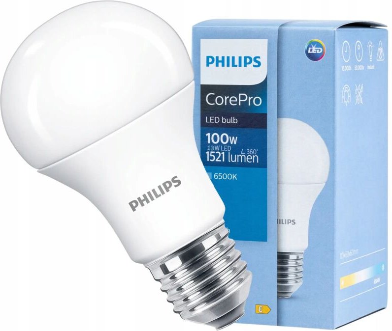 Led-glühbirne a60 Philips corepro e27 13w 6500k - core100865g2