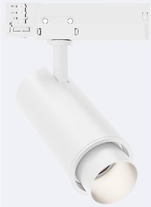 Efectoled - 3-Phasenstromschiene LED-Strahler 20W Fasano Cilindro Dimmbar Weiss 4000K Neutralweiß